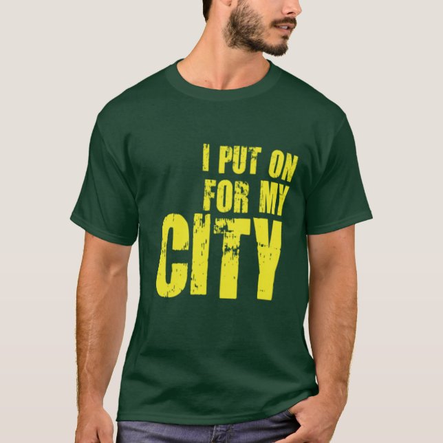 T-SHIRT EU PÔR SOBRE PARA MINHA CIDADE (Frente)
