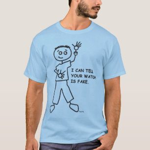 T-shirt Eu posso dizer seu relógio sou uma falsificação.