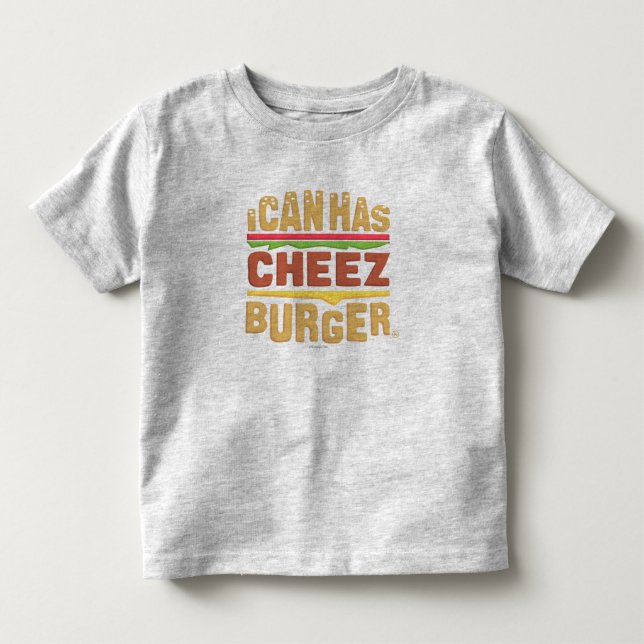 T-shirt Eu posso tenho Cheezburger (Frente)
