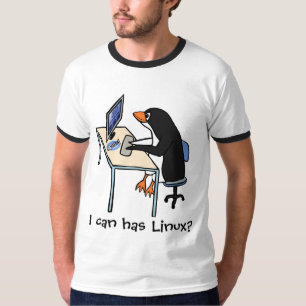 T-shirt Eu posso tenho Linux?