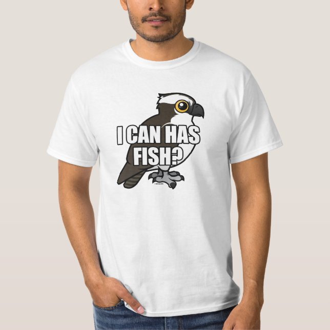 T-shirt Eu posso tenho peixes? (Frente)