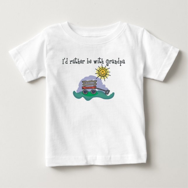 T-shirt Eu Preferencialmente com o vovô! (Frente)