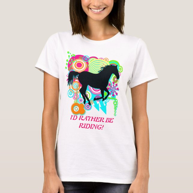 T-shirt EU PREFERENCIALMENTE ESTAR CORRENDO! Galloping Hor (Frente)