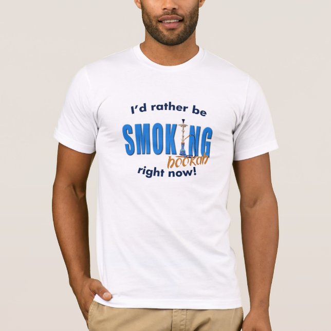 T-shirt Eu preferencialmente estaria fumando o cachimbo de (Frente)