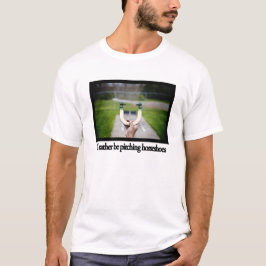 T-shirt Eu preferencialmente estaria lançando ferraduras