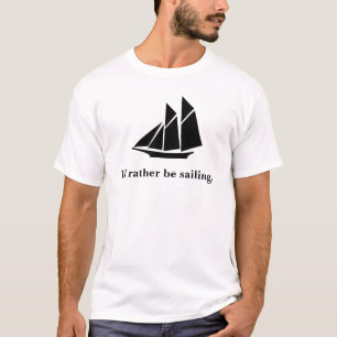 T-shirt Eu preferencialmente estaria navegando