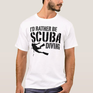 T-shirt Eu preferencialmente seria mergulho autónomo