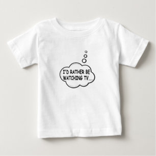 T-shirt Eu Preferiria Estar Assistindo TV