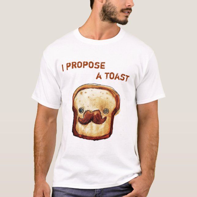 T-shirt Eu propor um brinde (Frente)