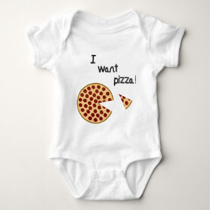 T-shirt Eu quero a pizza