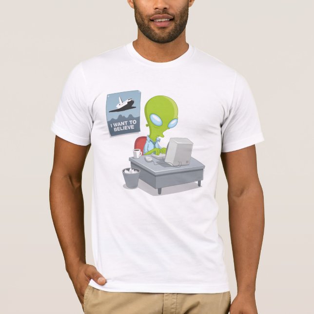 T-shirt Eu quero acreditar (Frente)