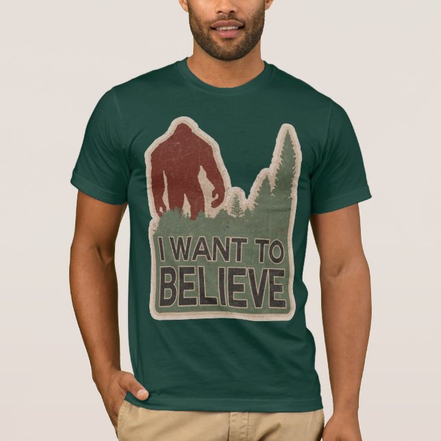 T-shirt Eu quero acreditar (Frente)