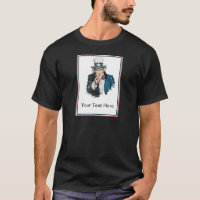 Eu quero-o que o tio Sam personaliza seu texto