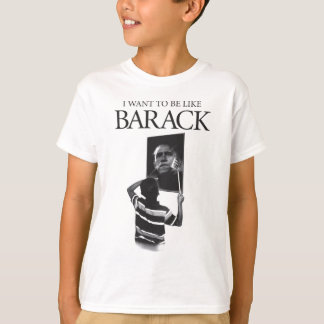 T-shirt Eu quero ser como o espelho de Barack
