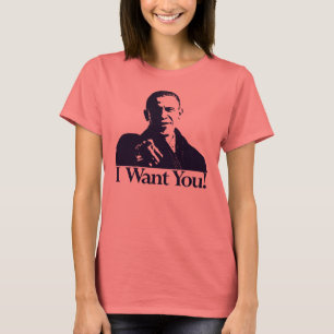 T-shirt Eu Quero Você! Barack Obama Shirt