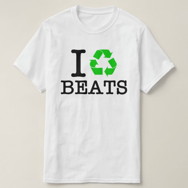 T-shirt Eu Reciclar Beats (Frente do Design)