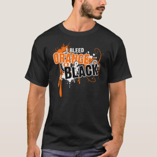 T-shirt Eu sangro a laranja e o preto