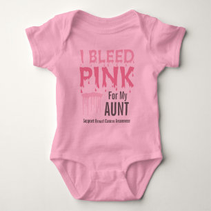 T-shirt Eu sangro o rosa para minha consciência da tia