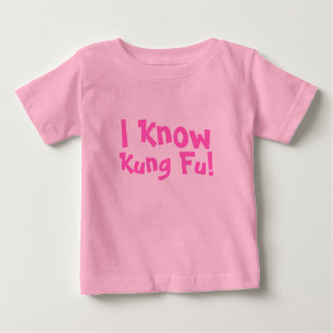 T-shirt Eu sei, Kung Fu!