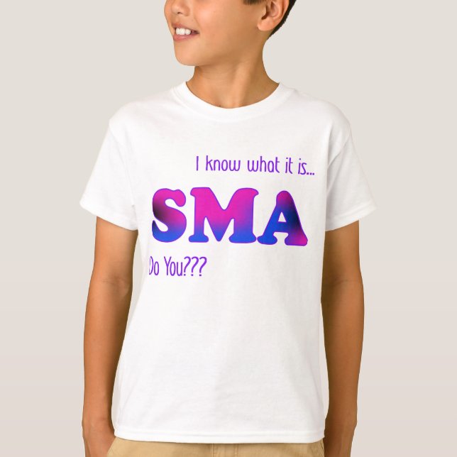 T-shirt Eu sei SMA (Frente)