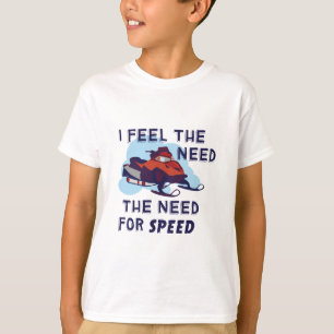 T-shirt Eu sinto a necessidade a necessidade para a