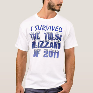 T-shirt Eu sobrevivi ao blizzard de Tulsa