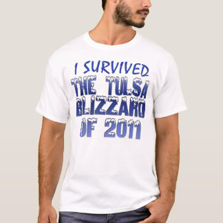 T-shirt Eu sobrevivi ao blizzard de Tulsa