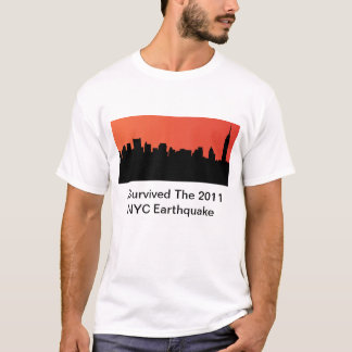 T-shirt Eu sobrevivi ao terremoto de 2011 NYC