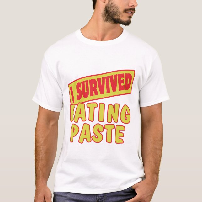 T-SHIRT EU SOBREVIVI COMENDO PASTA (Frente)