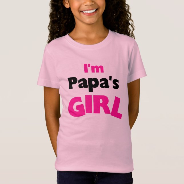 T-shirt Eu sou a garota do papai (Frente)