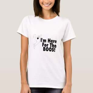 T-shirt Eu sou aqui para as vaias