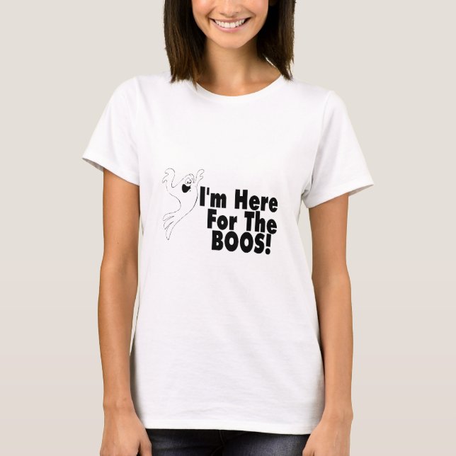 T-shirt Eu sou aqui para as vaias (Frente)
