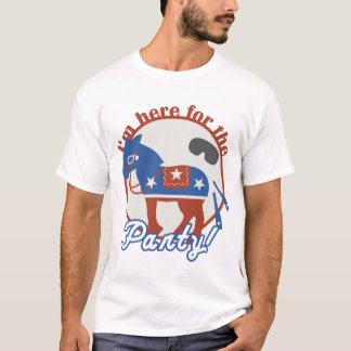 T-shirt Eu sou aqui para o partido!