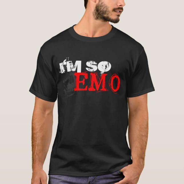T-shirt Eu sou ASSIM EMO (Frente)