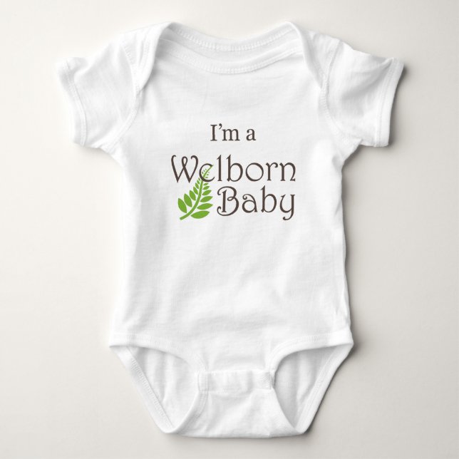 T-shirt "Eu sou Bodysuit do bebê de um bebê do bebê de (Frente)