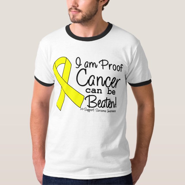 T-shirt Eu sou cancer do Sarcoma da prova posso ser batido (Frente)