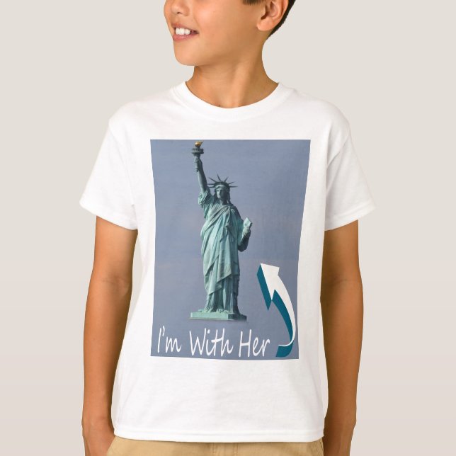 T-shirt Eu sou com ela! (Frente)