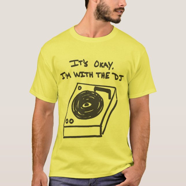 T-shirt Eu sou com o DJ (Frente)