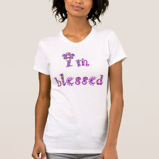 T-shirt Eu sou design abençoado da xadrez