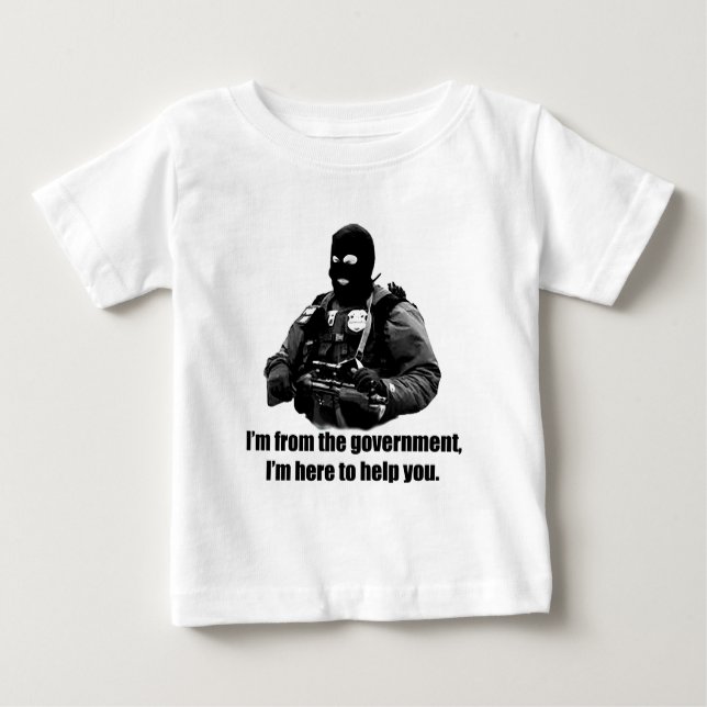 T-shirt Eu sou do governo, mim estou aqui ajudá-lo (Frente)