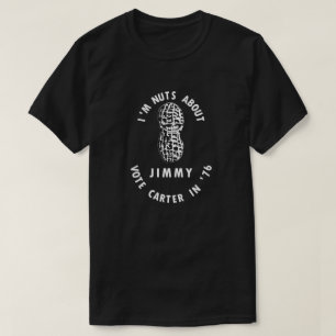 T-shirt Eu sou loucos sobre a eleição 1976 de Jimmy Cart