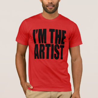 T-shirt Eu sou o ARTISTA. pia batismal preta