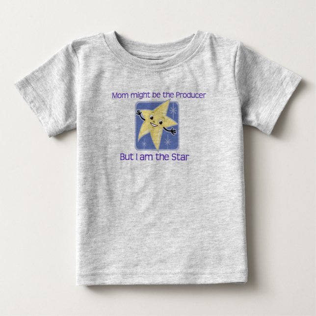 T-shirt Eu Sou O Bebê Da Estrela (Frente)