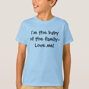 T-shirt Eu sou o bebê do família-Amor mim!