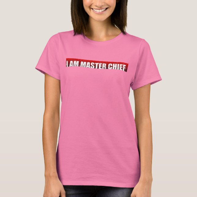 T-SHIRT EU SOU O CHEFE MESTRE (Frente)