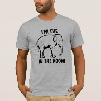 T-shirt Eu sou O ELEFANTE no T do gráfico do ~ da SALA