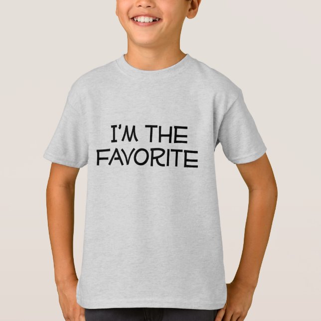 T-shirt Eu sou o favorito (Frente)