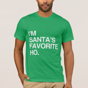T-shirt Eu sou o FAVORITO HO - .png do PAPAI NOEL