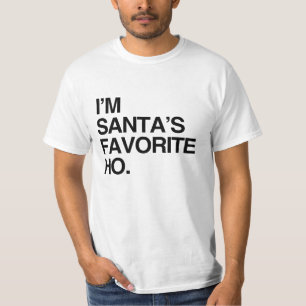 T-shirt Eu sou o FAVORITO HO - .png do PAPAI NOEL