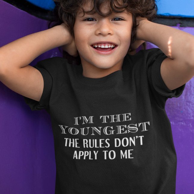 T-shirt Eu sou o mais jovem (Criador carregado)